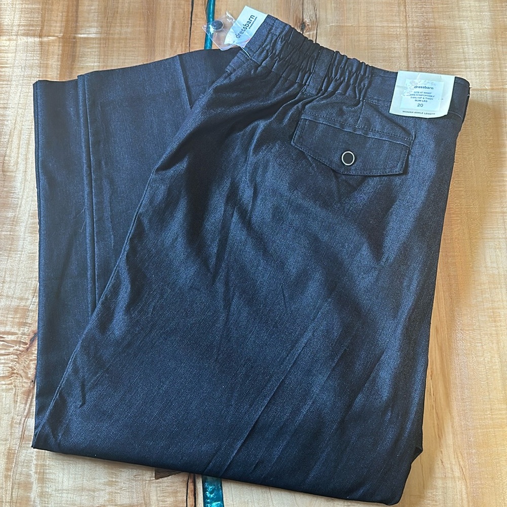 Dress Barn Gray Stretch Waist Dress Pants Size 20W